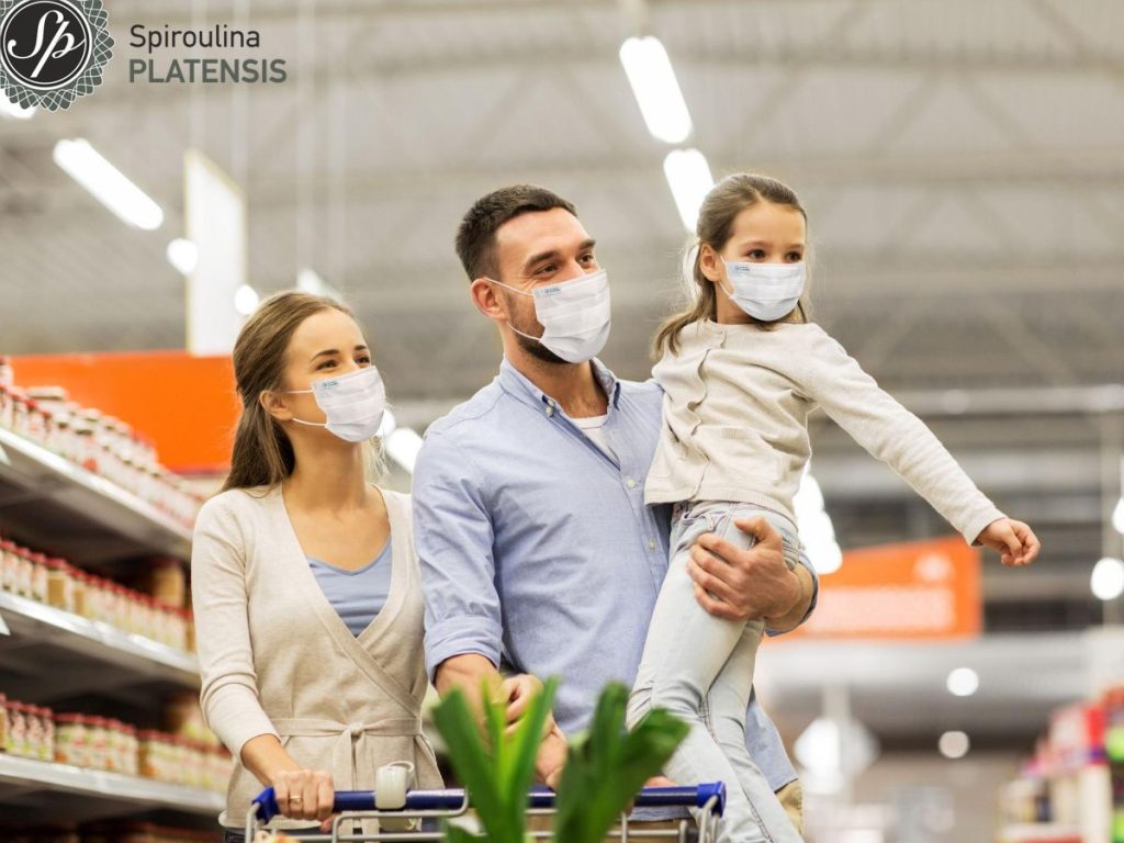 family protection masks spiroulina platensis spirulina
