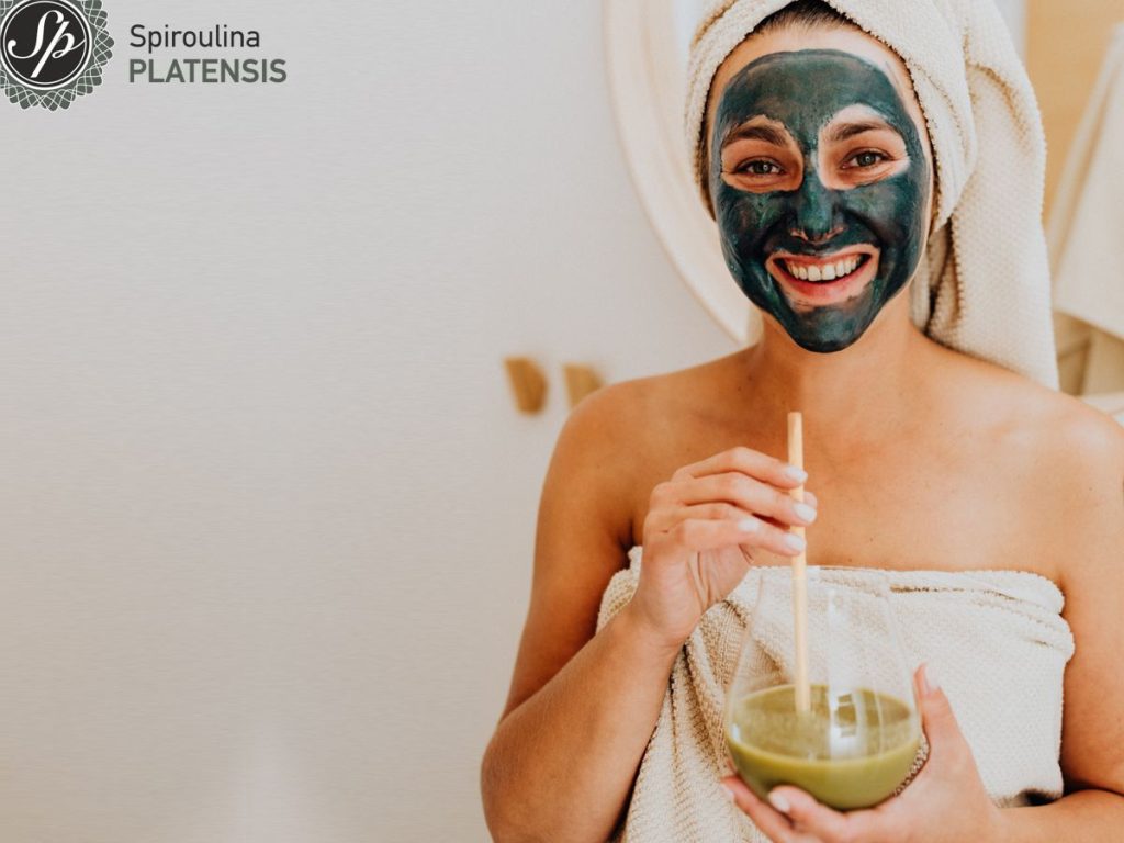 beauty green face mask spiroulina platensis
