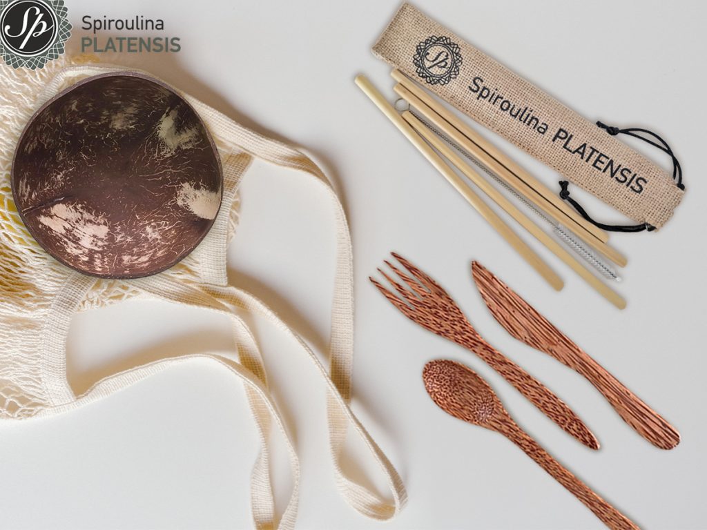 Πώς κάνουμε τη ζωή μας zero waste coconut cutlery reuse recycle sustanable spiroulina platensis
