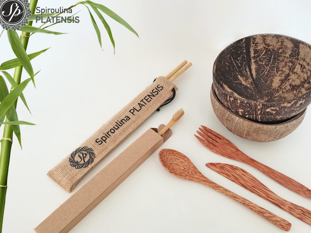 bamboo straw toothbrush coconut bowl cutlery eco products spiroulina platensis spirulina