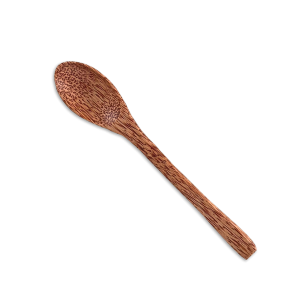 Κουτάλι από ξύλο καρύδας (coconut wood spoon) — επαναχρησιμοποιούμενο, Spiroulina PLATENSIS.